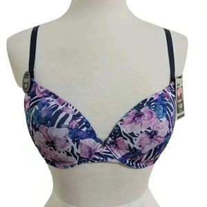 New YMI Intimates Floral Push Up Bra Size 36C